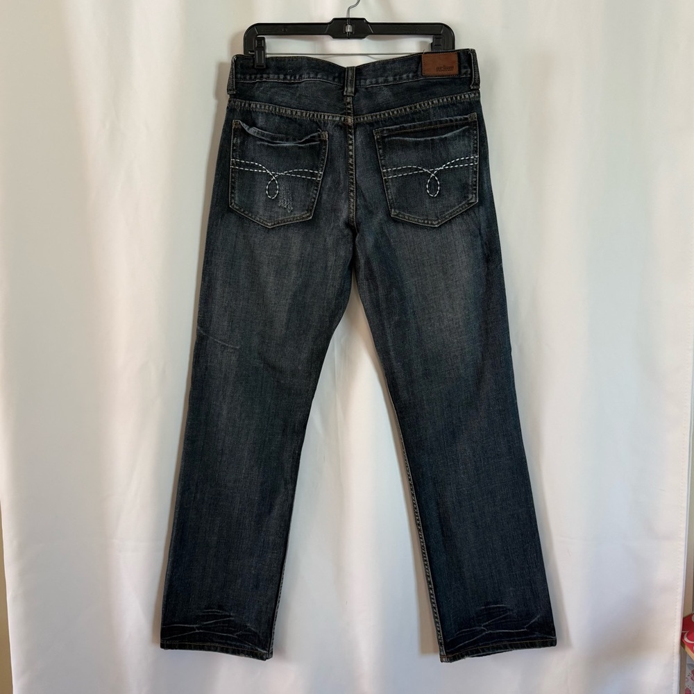 urban pipeline Men’s Blue Dark Wash Indigo Slim Straight Leg Jeans Size W33xL32